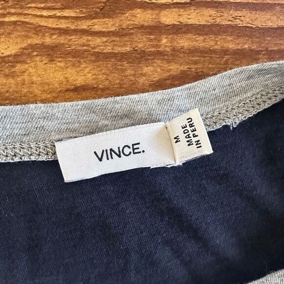 Vince Pima Cotton and Modal Two Toned Tee M - Picture 3 of 10